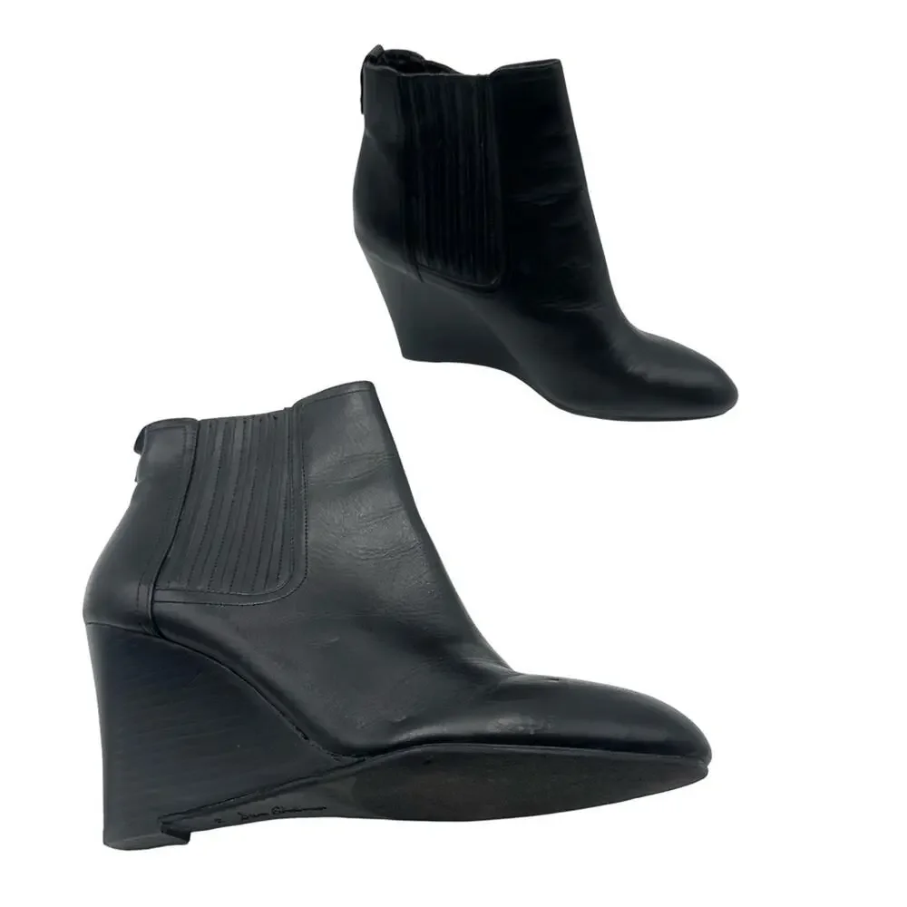 SAM EDELMANWomen’s Black Wedge Ankle Boots - SIZE 9.5